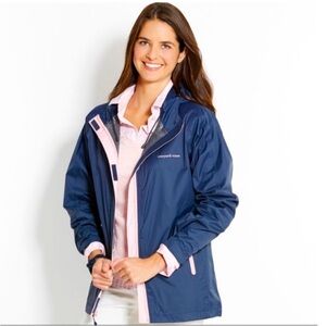 Vineyard Vines stow and go rain coat